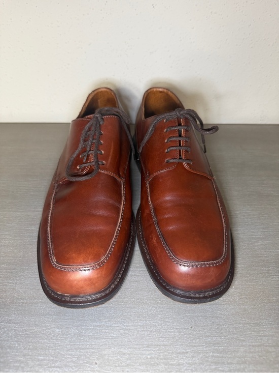 Bacco Bucci Italy Men\'s 8.5 D Brown Leather Square Moc Toe Oxford Dress Shoes main image 7